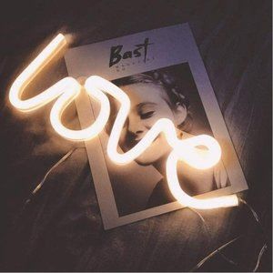 Neon Warm White Love Sign Led Room Decoration Ligh